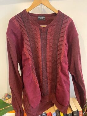 Gionfriddo Maroon V-Neck Men’s Sweater